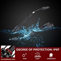 Kit d'outils de prise de fil de câble adaptateur parallèle de branche en Y connecteurs solaires pour faisceau de câblage efficace pour panneaux solaires