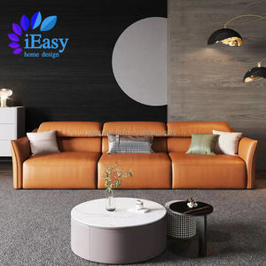 Meubles de salon chinois moderne italien en cuir véritable convertible électrique inclinable fonctionnel canapé-<span class=keywords><strong>lit</strong></span> canapé-<span class=keywords><strong>lit</strong></span> - Product Image 2