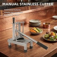 Pemotong Sayur Buah Multifungsi Stainless Steel Manual untuk Restoran, Katering Komersial, dan Pemotong Keripik Kentang
