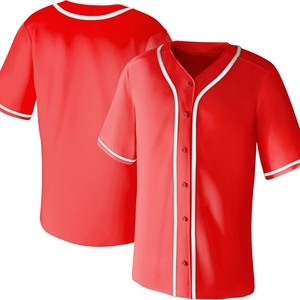 Chemises pour hommes à manches courtes, style hip-hop, décontractées, boutonnées, uniformes, chemises de sport hip-hop, tailles S-XL, maillots de baseball - Product Image 4
