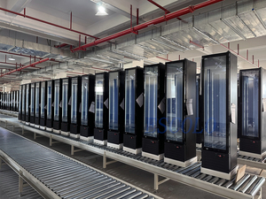 Trung Quốc nhà máy 220L Slim Cooler dọc Quạt làm mát đồ uống hiển thị tủ lạnh <span class=keywords><strong>Showcase</strong></span> cho bán - Product Image 5