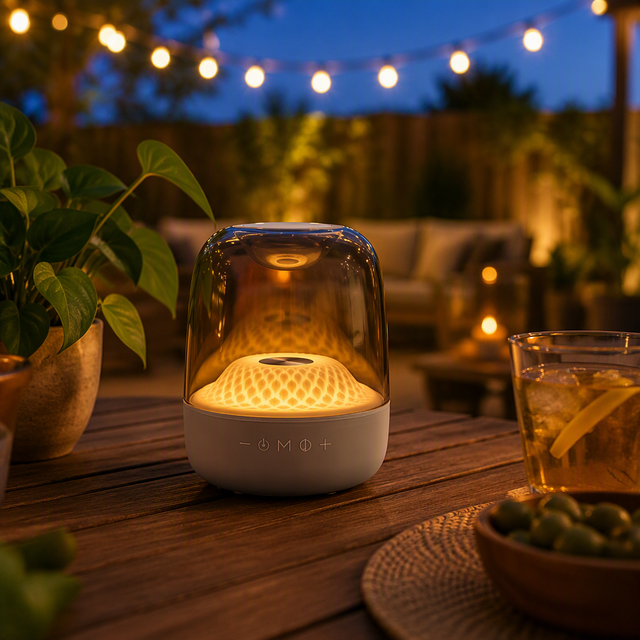LP90 5.3 Speaker 40W Apt-X Lossless, 7-Color RGB Light, 360° Surround Sound, Battery, Desktop Portable Wireless Audio
