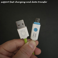 Gute Qualität Hochgeschwindigkeits-Mehrfarben-LED-Flach binder V8 Android-Kabel Micro-USB-Ladekabel