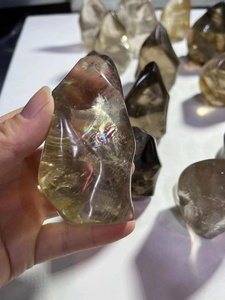 Bán Buôn Tinh Thể Tự Nhiên Khắc Ngọn Đuốc Đánh Bóng Khói Thạch Anh Ngọn Lửa Cho Trang Trí - Product Image 5