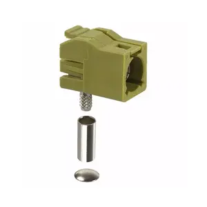 Suppliers FA1-NKRJ-C01-0 SMB Fakra Connector Jack Female Socket 50 Ohms Free Hanging In-Line Right Angle Solder FA1NKRJC010