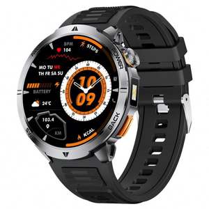 MT68 Outdoor Smart <b>Watch</b> with Built-in LED Flashlight 4days Battery IP68 <b>Waterproof</b> 44-49mm Screen 100 Sports Modes - Product Image 4