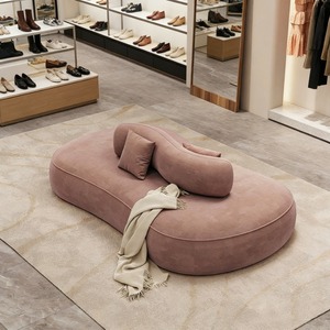 Sofá Cama Curvo de Tela de Doble Cara, Suave como una Nube, Lujoso y Moderno, Reclinable de Tres Plazas para <span class=keywords><strong>Apartamentos</strong></span>, Hogares y Uso Comercial - Product Image 4