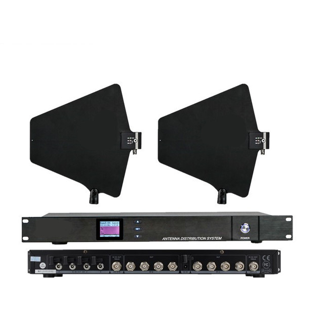 TKG-873 500-950MHz 4 Channel Antenna Distributor for Wireless Microphone Splitter for Wireless Mic Antenna Distribution System