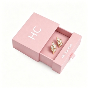 Artisan Concept Design <b>Earring</b> <b>Gift</b> <b>Box</b> Sliding Outer Sleeve Rigid Paper Jewelry Drawer <b>Box</b> Custom Branded Packaging Producer - Product Image 3