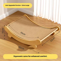 Grattoir pour chat en sisal écologique, durable et résistant à l'usure, adapté à toutes les saisons, sert également de lit pour animaux de compagnie