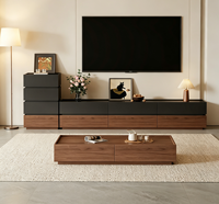 Meuble TV en mélamine bois de luxe léger, table basse, support TV sur pied de haute qualité pour salon domestique