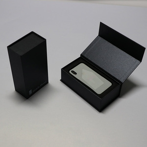 Hộp giấy cứng hình sách màu đen, cán mờ, dùng để đựng điện thoại di động, có in logo, thiết kế tùy chỉnh, đa năng, sử dụng nam châm. - Product Image 4