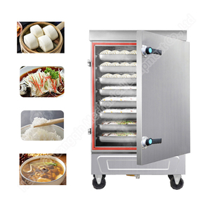 Cuiseur à vapeur industriel pour aliments Cuiseur à riz à gaz 12 plateaux Momo Cuiseur à vapeur grand - Product Image 5