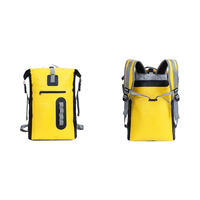 Logo personnalisé 500D PVC Bâche 30L Roll Top Sac à dos de randonnée résistant à l'eau pour hommes Camping en plein air Activités d'alpinisme