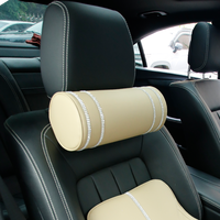 Sur mesure votre Logo cou oreillers en cuir Pu cristal voiture appui-tête cou découpé mémoire mousse coussin oreiller siège de voiture appui-tête