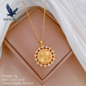 Collier pendentif en zircon vintage personnalisé en gros, bijoux pendentif - Product Image 3