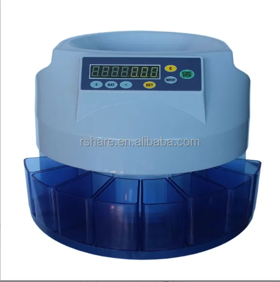 Hot sale Coin counter US dollar coin cleaner calculates the total value of the split denomination in Euros counting machine