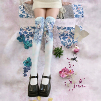 Vente en gros de bas cuissardes personnalisés avec logo 20D imprimé, style anime, pour femmes, cosplay Lolita japonais, chaussettes au-dessus du genou, bas de cosplay anime de qualité supérieure