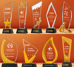 Trophée en cristal de diamant 2026 avec logo gravé / Trophée en cristal de diamant transparent / Récompense en cristal en forme de diamant pour cadeau d'affaires - Product Image 5