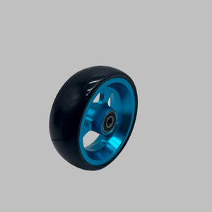 Ruedas Delanteras Universales de 5 Pulgadas para Silla de Ruedas Deportiva, de Aleación de Aluminio, con Rodamientos de Bolas y Neumáticos de PU Resistentes al Desgaste, para Correr - Product Image 3