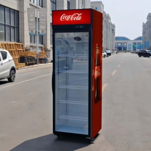 <span class=keywords><strong>Vitrine</strong></span> réfrigérée commerciale pour boissons RedBull avec porte vitrée, logo personnalisé, éclairage LED, refroidissement direct, sans givre - Product Image 2