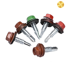 <span class=keywords><strong>Vis</strong></span> autoperceuses à tête <span class=keywords><strong>hexagonale</strong></span> en acier inoxydable 304/410 galvanisé noir, avec rondelles EPDM, pour toiture, vente en gros Chine - Product Image 2