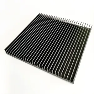 Dissipatore di calore nero anodizedalluminio 80W luce LED dissipatore di calore 230(W)* 25(H)* 230(l)mm