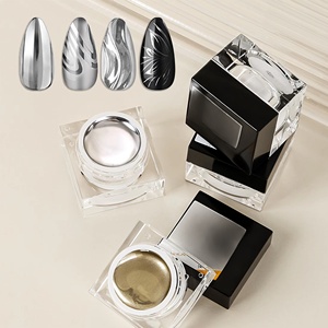 Esmalte <span class=keywords><strong>de</strong></span> Uñas Metálico 5g, Efecto Espejo Dorado y Plateado, <span class=keywords><strong>Gel</strong></span> Cromado, Secado UV LED, Arte <span class=keywords><strong>de</strong></span> Uñas DIY para <span class=keywords><strong>el</strong></span> Hogar y Salón - Product Image 1