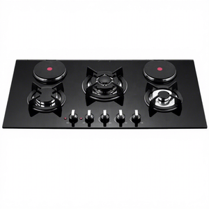 Prix usine Cuisinière en verre trempé intégrée <span class=keywords><strong>pour</strong></span> la cuisine domestique Cuisinière à gaz et en céramique avec <span class=keywords><strong>plaque</strong></span> chauffante électrique <span class=keywords><strong>Plaque</strong></span> à gaz avec FFD - Product Image 1
