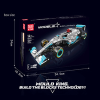 MOULD KING 13171 Kit de construction éducatif en plastique pour voiture de Formule 1, modèle de voiture de course, jouets de construction