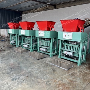 Máy sản xuất bán tự động có thể được tùy chỉnh như máy làm gạch bê tông di động với điện áp 110/220/380V - Product Image 5