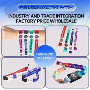 Bracelet en tissu tissé réutilisable et résistant à la décoloration pour événements caritatifs, marathons, carnavals et rassemblements publics (<span class=keywords><strong>passe</strong></span> d'entrée) - Product Image 1