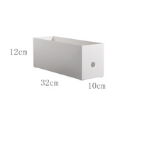 Organizador de oficina japonés moderno con diseño desmontable, caja de almacenamiento de plástico poligonal para herramientas, caja organizadora de archivos de número de modelo A4