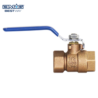 Válvulas de Bola de Paso Completo BMAG 1/2 -4 600 WOG de Servicio Pesado Válvula de Cierre para Agua con Cuerpo de Bronce