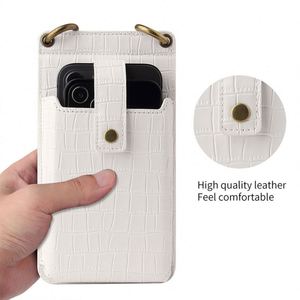 Bolso de Mano y Cartera para Teléfono Celular de Mujer, de Cuero Suave Universal con Correa Cruzada y Estampado de Cocodrilo, Bolso Promocional - Product Image 2