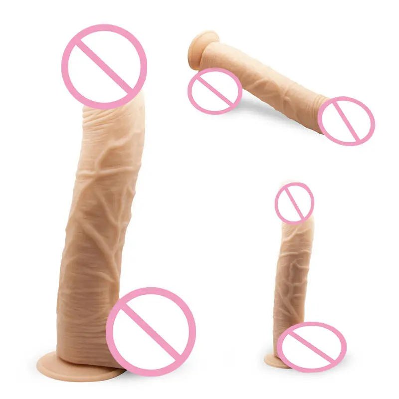 Fabrik liefern direkt super großen Dildo mit Bällen, die sowohl Männer als auch Frauen vaginalen realistischen Dildo teilen