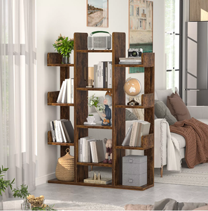 Étagère de rangement en bois massif à 13 compartiments, organisateur polyvalent, présentoir pour loisirs créatifs, pour la maison, le bureau, le commerce de détail, boîte en bois - Product Image 5