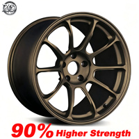 Velg Alloy Forged RAYS ZE40 Style Matte Bronze 16-21 Inch 5x112 5x120 Cocok untuk Mobil Performa Tinggi Audi Mercedes BMW