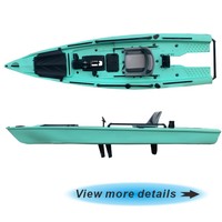 Nouveauté : Bateau à moteur de 4 m (13 pi) - Kayak de pêche avec moteur de traîne, en HDPE, capacité de 250 kg, pour utilisation en mer
