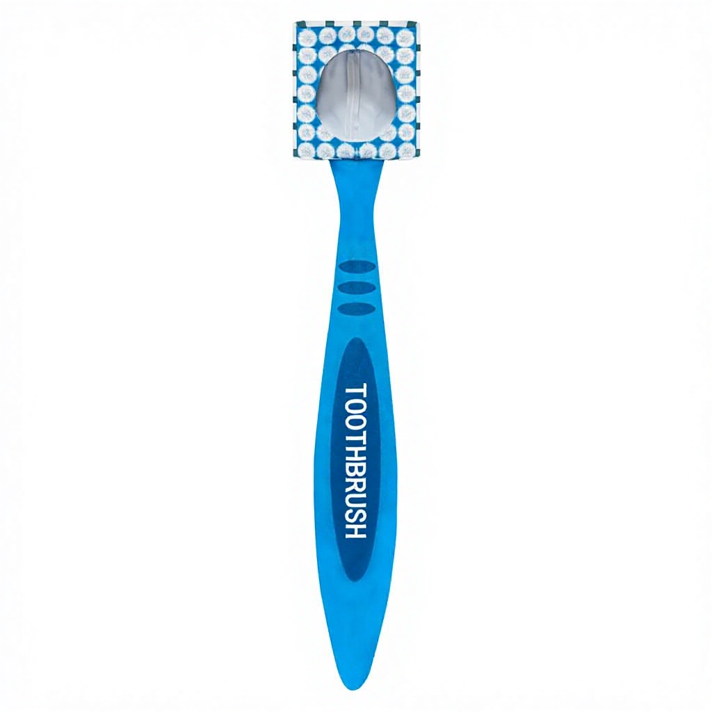 Disfraz de cosplay de cepillo de dientes azul