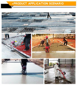 Nouvelle machinerie de construction chape de ciment vibrante chape de finition de béton Machine de nivellement règle de nivellement de sol Stock - Product Image 5