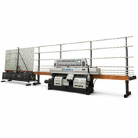 Machine automatique de polissage du verre, machine à bords de verre avec table tournante automatique pour meubles, miroirs de douche, vitres de fenêtres