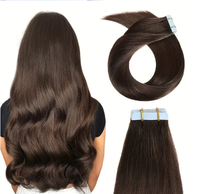 Extensions de cheveux à bandes adhésives directes d'usine, cheveux humains Remy, extensions invisibles à bandes adhésives, plusieurs couleurs disponibles