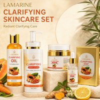 Coffret de Soins Visage Végétalien à Marque Blanche au Curcuma, Carotte, Collagène et Vitamine C – Éclaircissant, Anti-taches Brunes et Hydratant