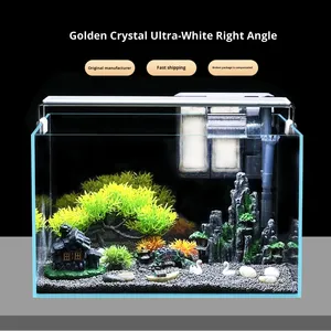 <span class=keywords><strong>Aquarium</strong></span>-5mm en verre HD Crystal View 8K épaisseur améliorée sans bulles collage sans soudure et bords de sécurité pour les écosystèmes aquatiques intelligents - Product Image 3