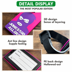 Custom Trendy Holiday PVC Luggage Tag Cute Cartoon Design Soft Rubber Travel <strong>Label</strong> <strong>for</strong> <strong>Suitcase</strong> Backpack Gift Accessories - Product Image 5