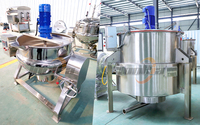 Marmite industrielle à double enveloppe 50-1000L en SUS304 pour confiture, pâte, garniture de haricots et soupes