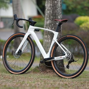 Vélo de gravier en fibre de carbone 24 vitesses, jantes 38 mm, pneus 700*40C, vélo de course professionnel Gravel V3 (édition RS-24), haute teneur en carbone - Product Image 5