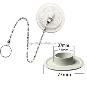 Tapón de goma <span class=keywords><strong>para</strong></span> <span class=keywords><strong>fregadero</strong></span> de <span class=keywords><strong>cocina</strong></span> y baño, cubierta desodorante de drenaje de suelo con cadena, lavabo, tapón de goma <span class=keywords><strong>para</strong></span> drenaje de bañera - Product Image 4