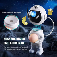 Projecteur LED moderne pour enfants en ABS, lumière de nuit laser, lune, ciel étoilé, astronaute, pour hôtel, télécommande, intensité variable, CRI modifiable